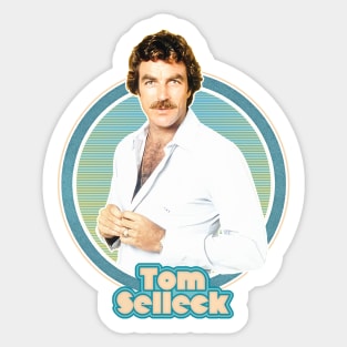 Tom Selleck /// Retro Aesthetic Design Sticker